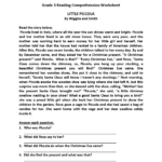 Worksheet ~ Outstanding Third Gradeading Worksheets