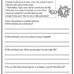 Worksheet ~ Reading Comprehensionies For 2Nd Grade Free