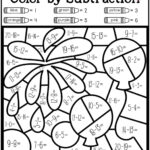 Worksheet ~ Subtraction Colornumberree Addition And