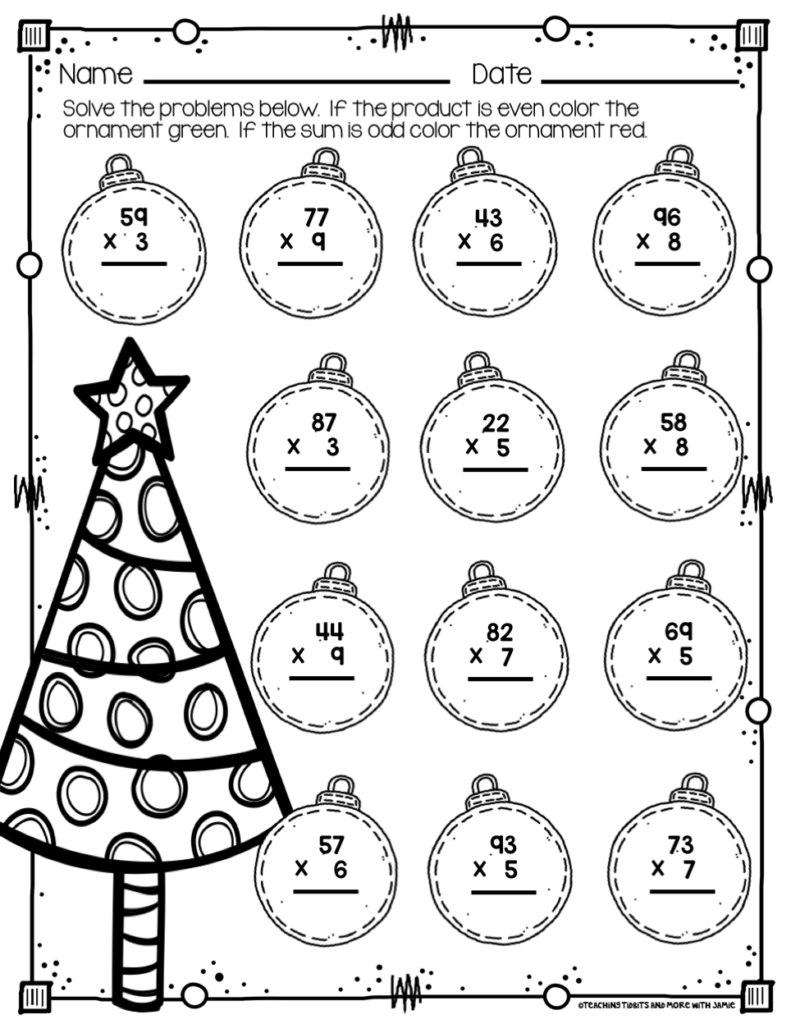 Worksheet ~ Third Grade Math Worksheet Multiplication