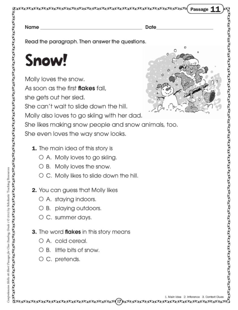 Worksheet ~ Worksheet 1St Grade Literacy Worksheets Splendi