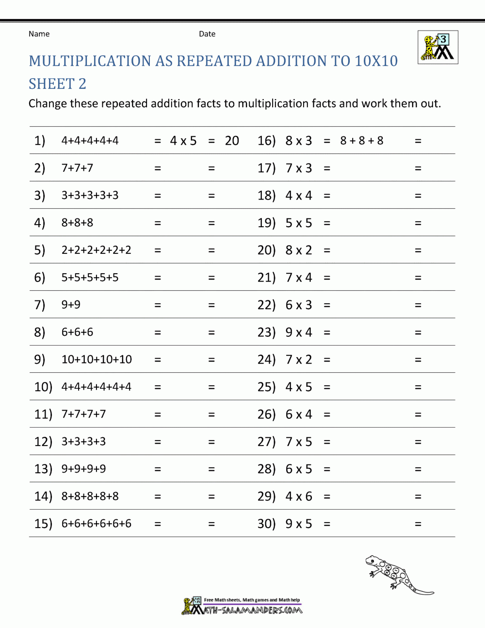 Worksheet ~ Worksheet Free Printable Multiplication