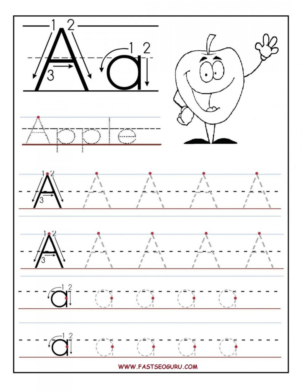 Worksheet ~ Worksheet Letter Tracing Worksheets Trace regarding Alphabet Tracing Large