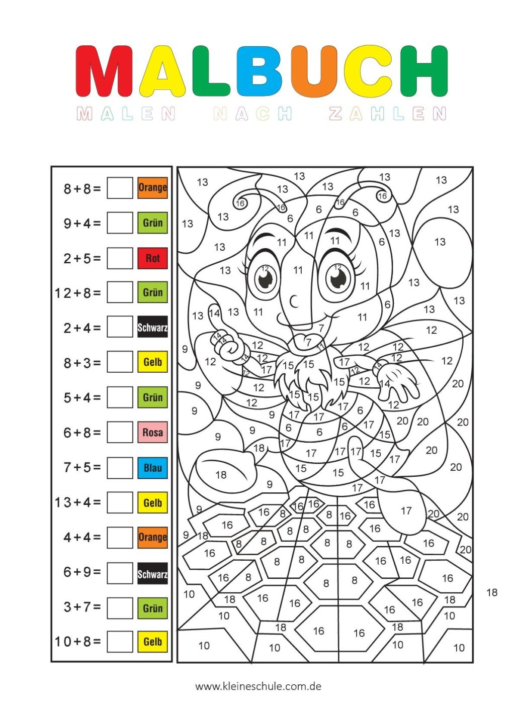 Worksheet ~ Worksheet Maths Calculated Colouring Worksheets