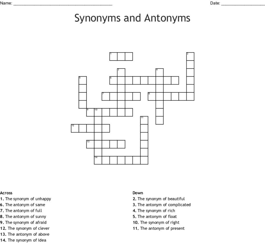 Worksheets : 47 Antonyms And Synonyms Worksheet Picture