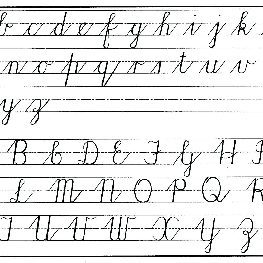 Cursive Alphabet A To Z Capital And Small AlphabetWorksheetsFree