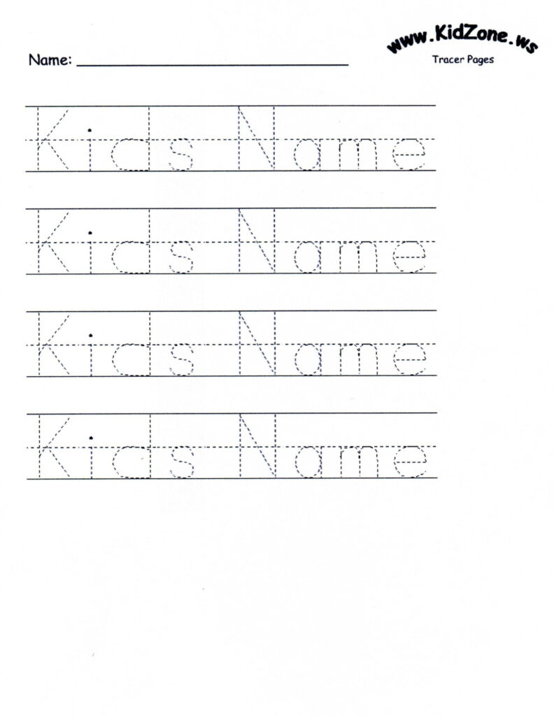 Worksheets : Customizable Printable Letter Pages Name