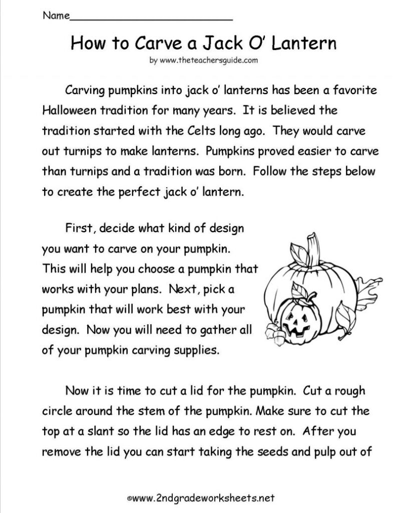 Worksheets Informational Text 2Nd Grade Halloween Free