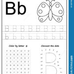 Writing Letter Worksheet Alphabet Exercises Game Kids Task With Alphabet B Worksheets