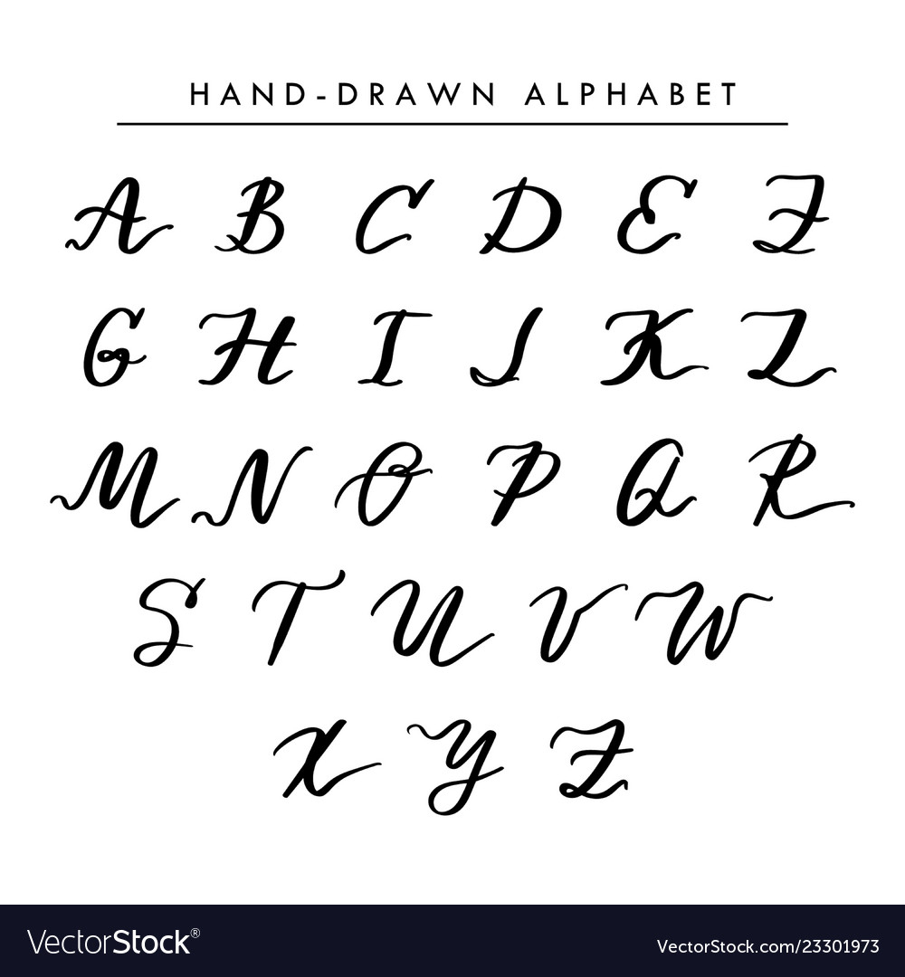 Writing The Alphabet In Cursive Photo Inspirations Hand
