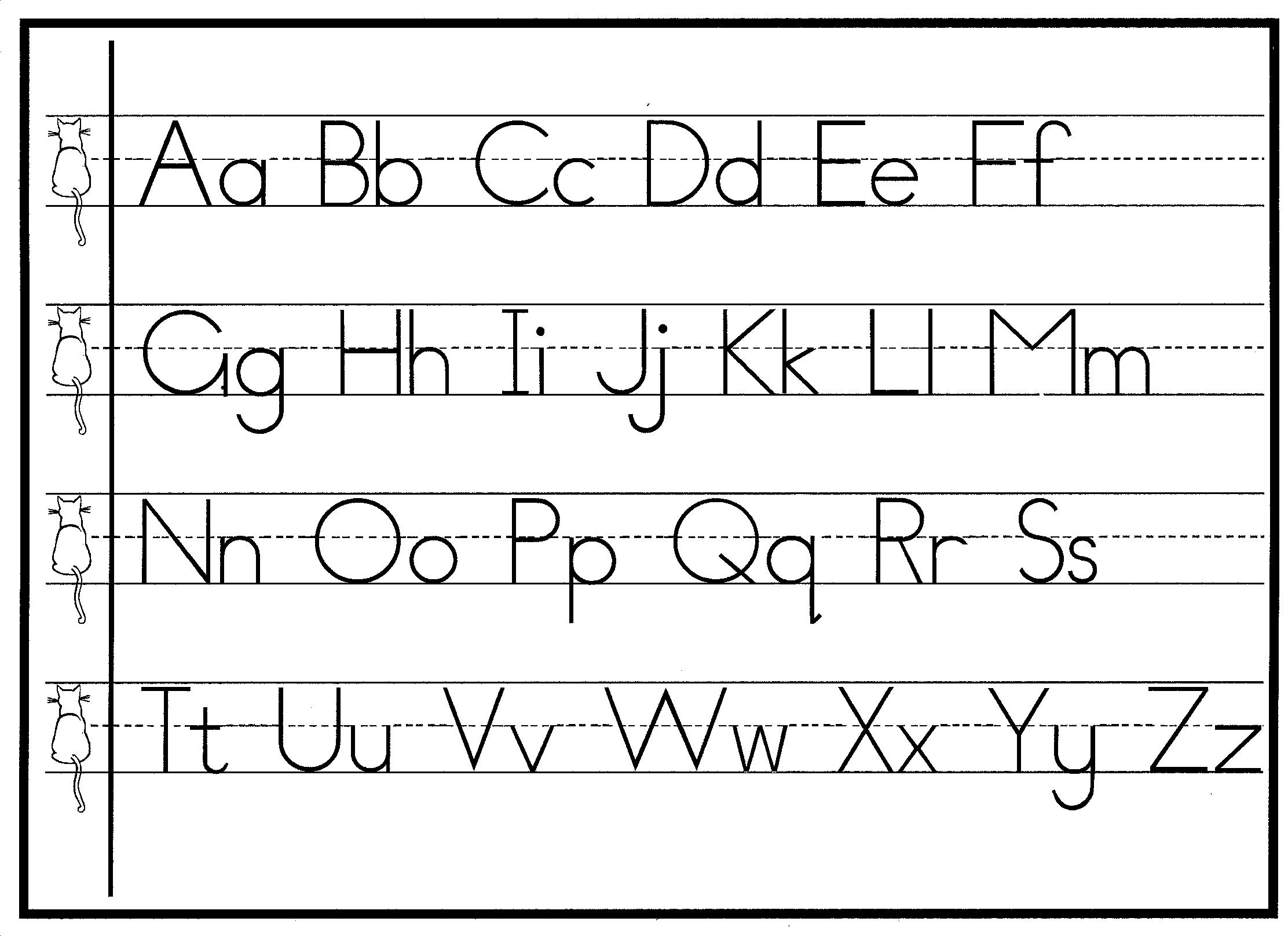 Cursive Alphabet Free Printable