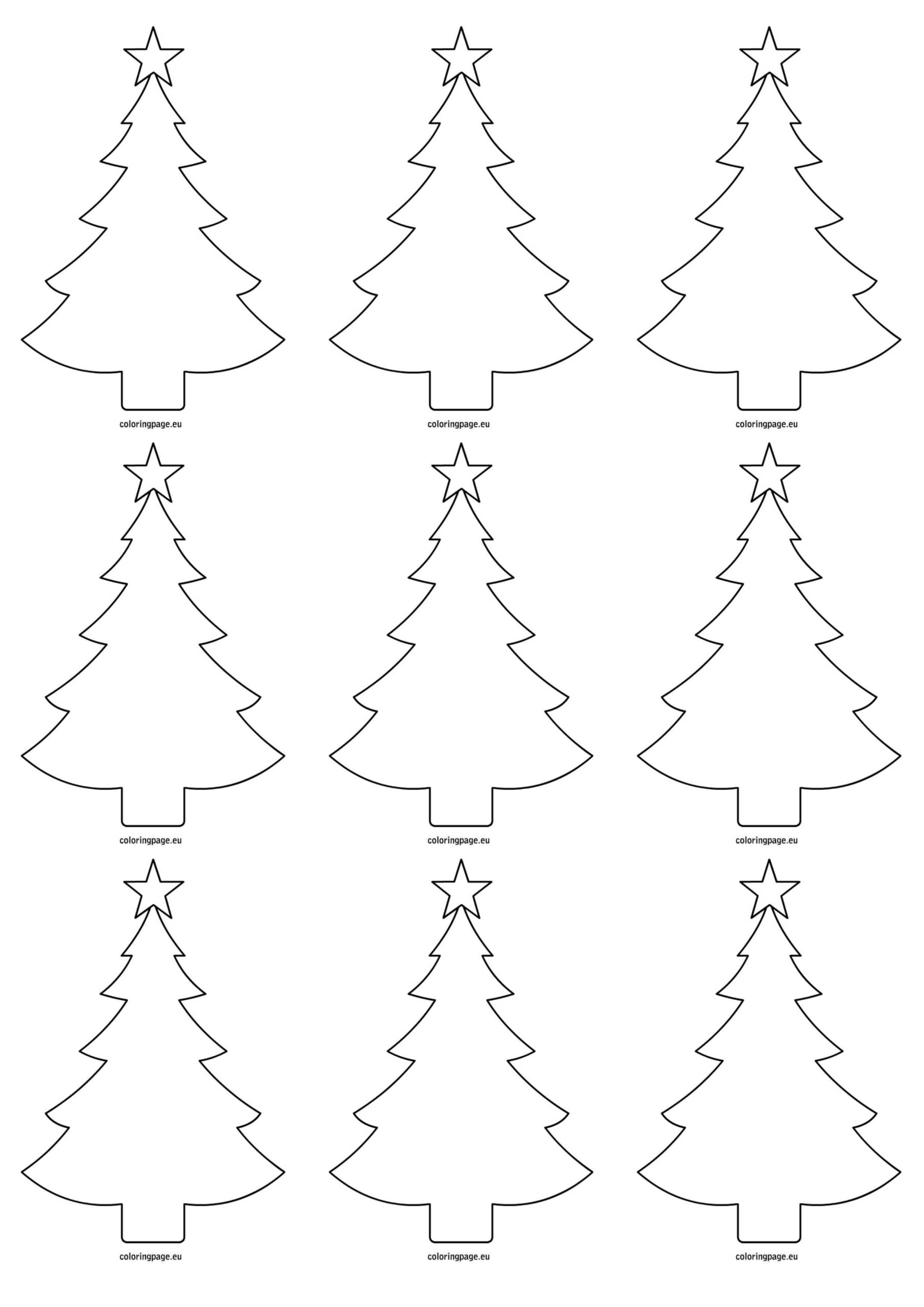 Xmas Tree Cut Out Worksheet | Printable Worksheets And