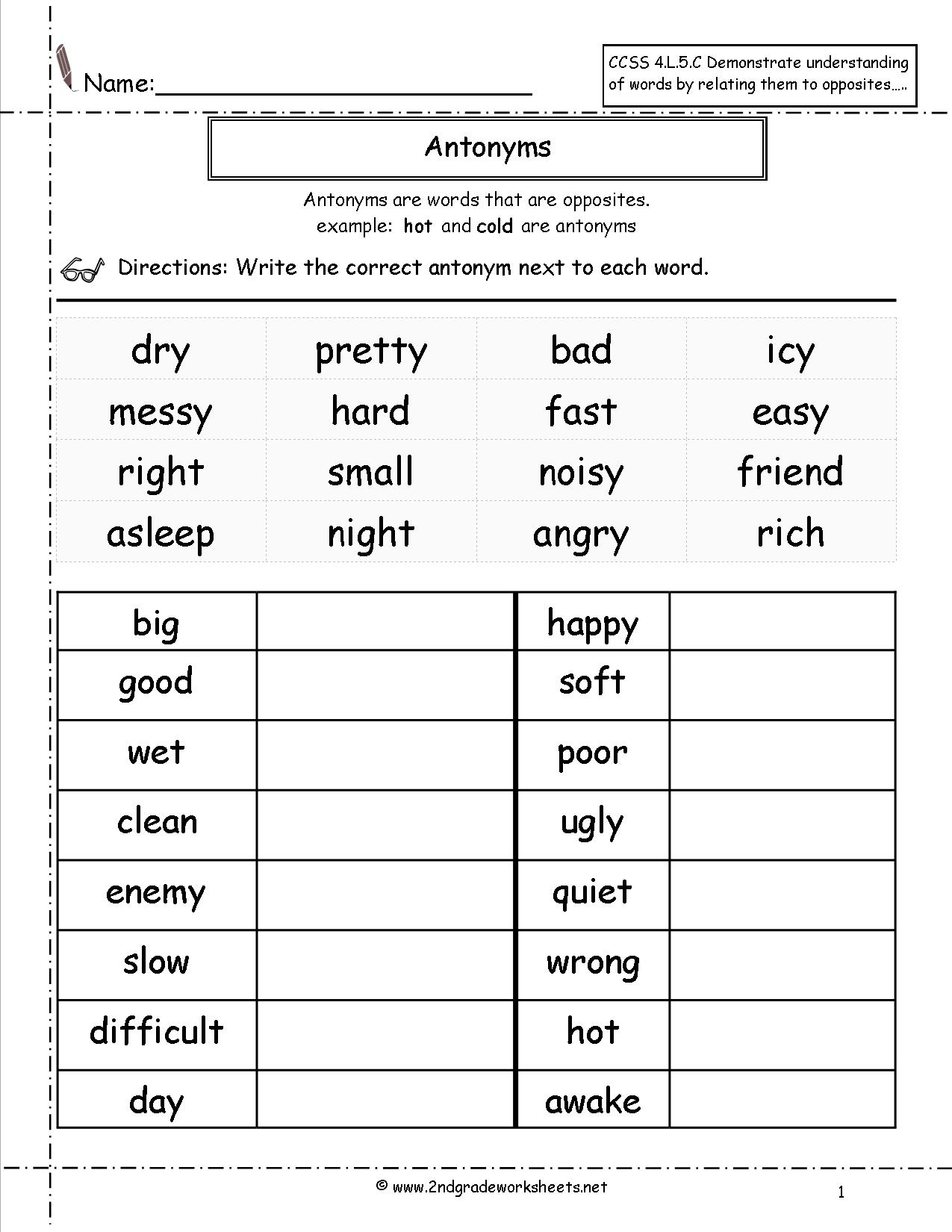 Your Business Math Halloween Matching Worksheets Synonyms