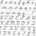 Zaner Bloser Cursive. I Learned This In Elementary School
