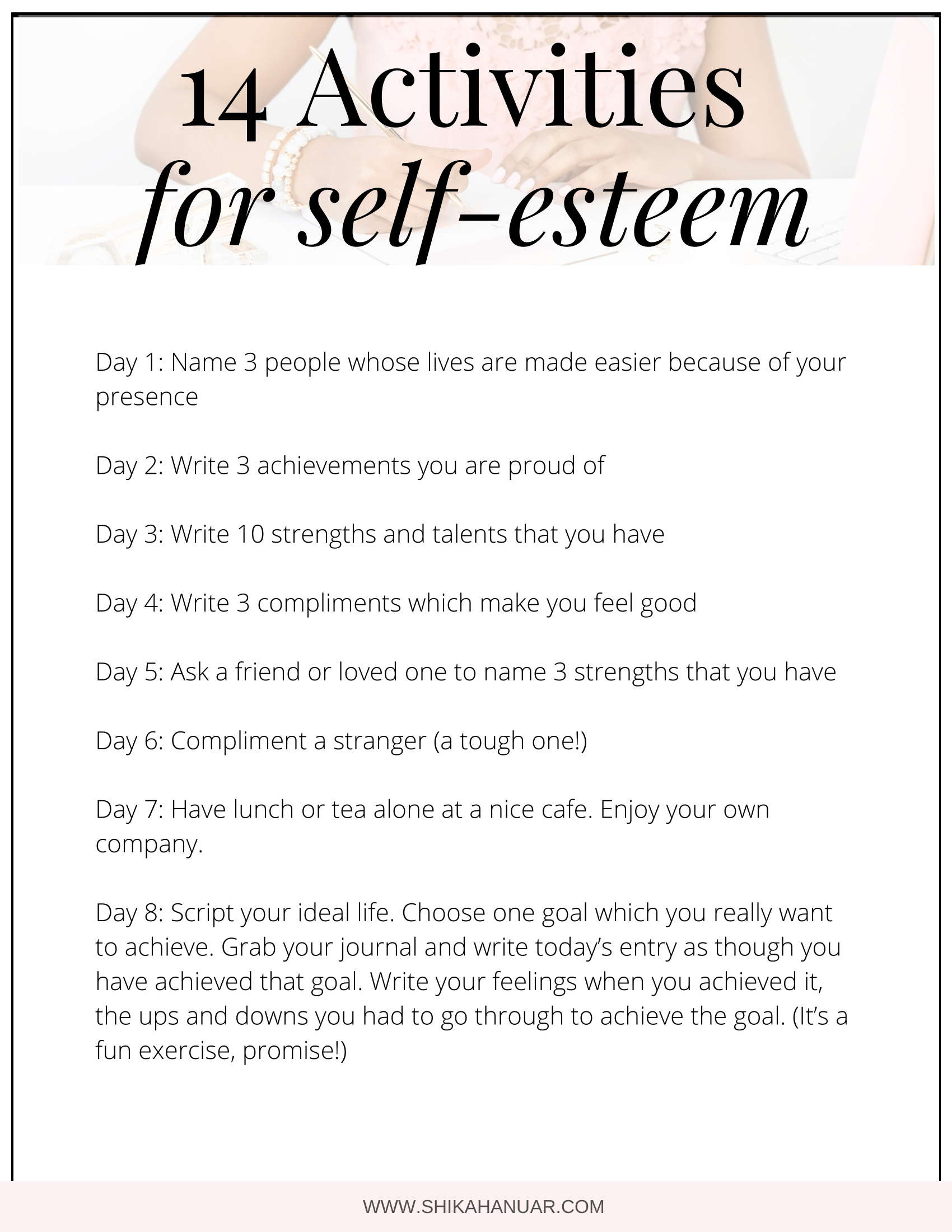 30 Self Esteem Worksheets To Print Kitty Baby Love Writing Self 
