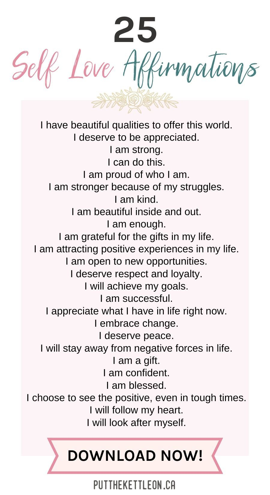 Writing Self Esteem Affirmations Worksheet AlphabetWorksheetsFree