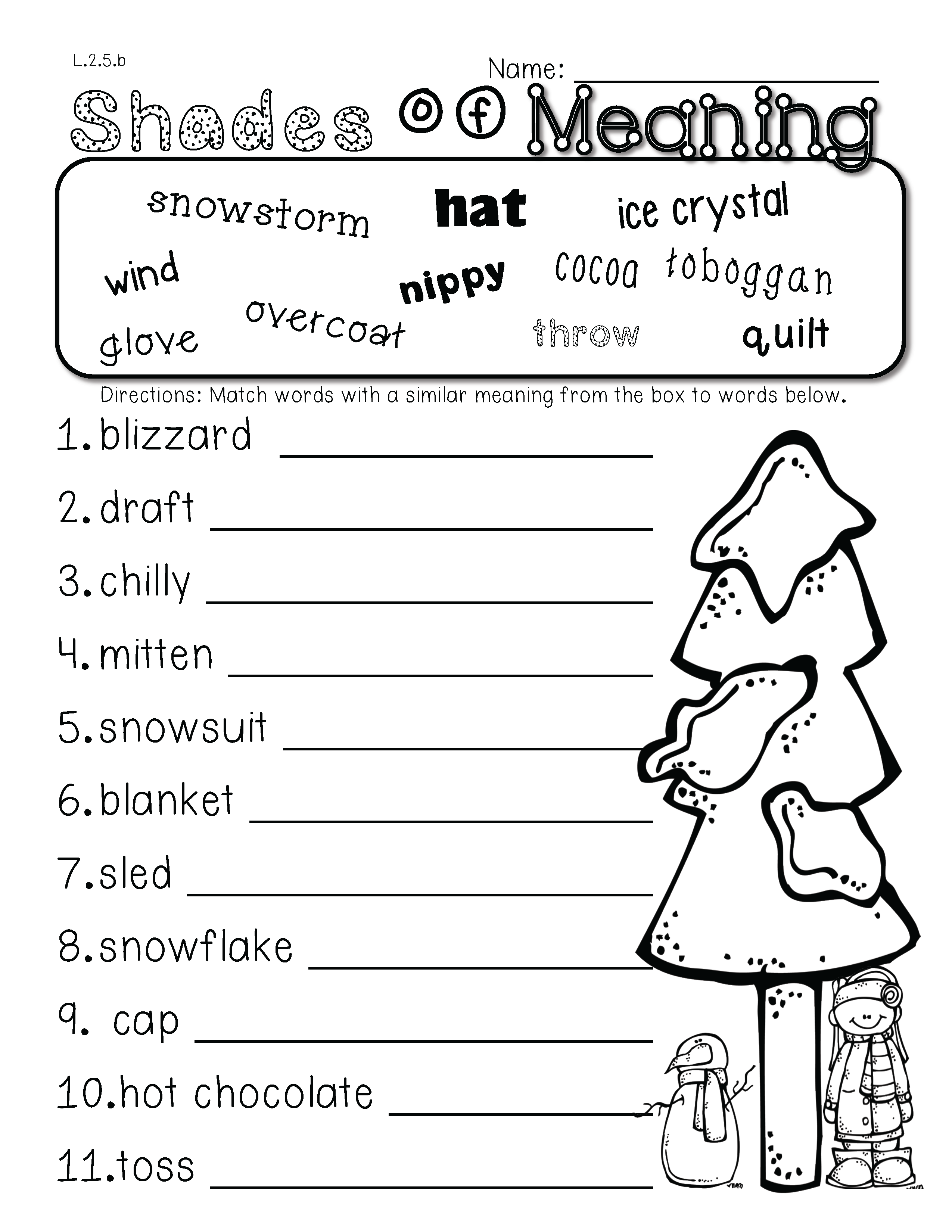 2Nd Grade Common Core: Winter Themed Math &amp;amp; Ela Pack 100