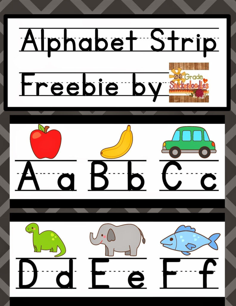 2Nd Grade Snickerdoodles: Alphabet Strip Posters Freebie