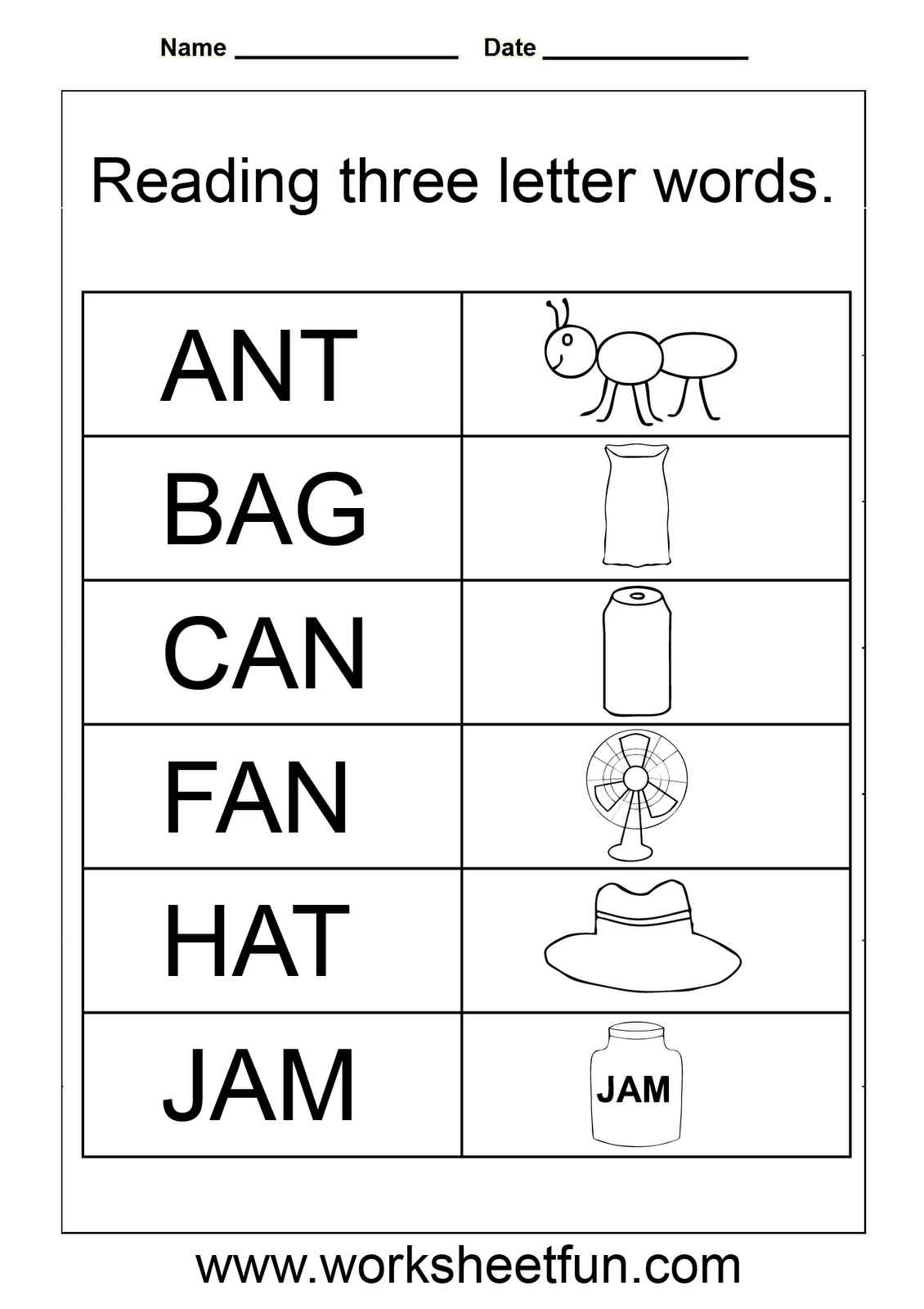 3 Letter Words Worksheets For Kindergarten | Three Letter with English Alphabet Worksheets Doc