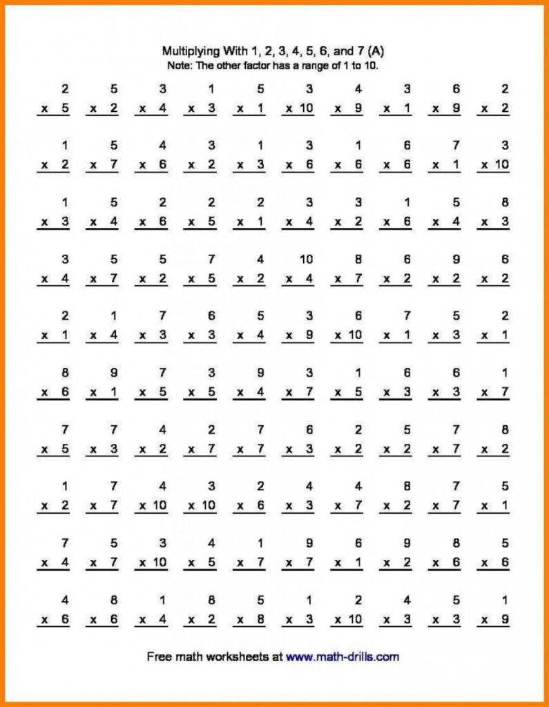 3Rd Grade Maths Word Problems Printable Multiplication Third