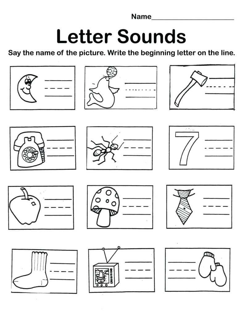 5 Preschool Worksheet Packet Pdf | Kindergarten Phonics
