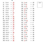 8 Free Math Flash Cards Printable Multiplication | Math