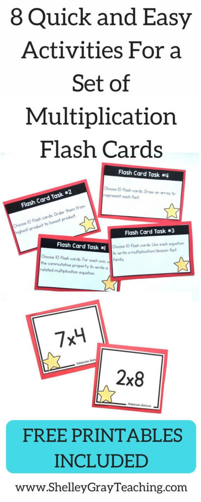 8 Ways To Use Multiplication Flashcards In Your Classroom
