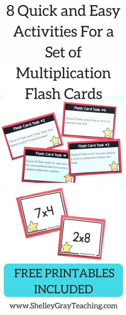8 Ways To Use Multiplication Flashcards In Your Classroom 8 Ways To Use Multiplication Flashcards In Your Classroom