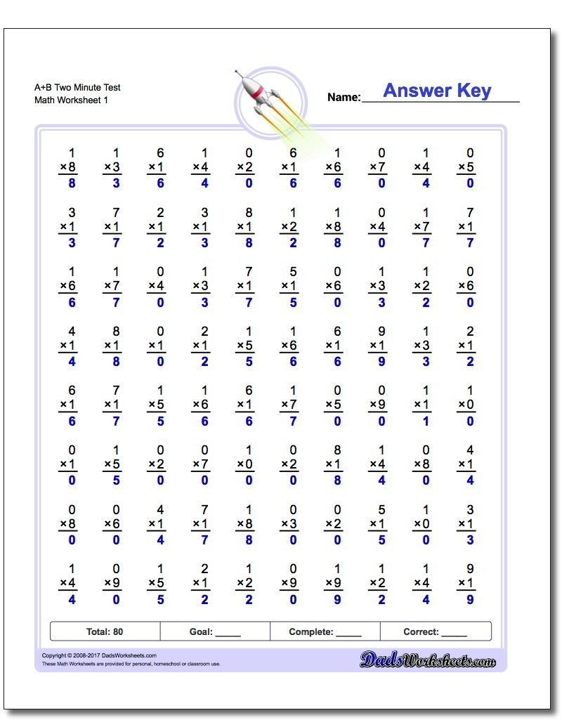 804 Multiplication Worksheets Up For Grabs! #multiplication