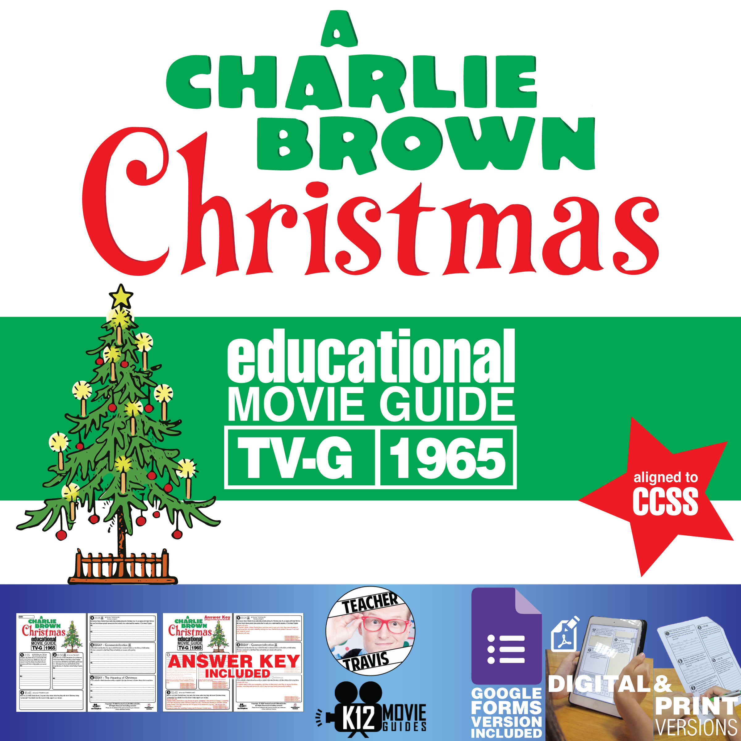 A Charlie Brown Christmas (1965) Movie Guide | Worksheet | Google Form