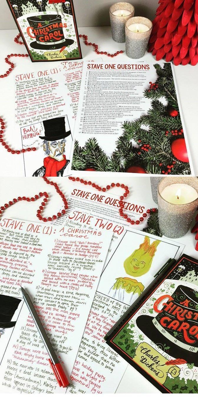 A Christmas Carol Chapter Questions: 5 Staves &amp;amp; Answer Key