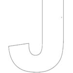 Alphabet Letter J Template For Kids 1.700×2.200 Pixels