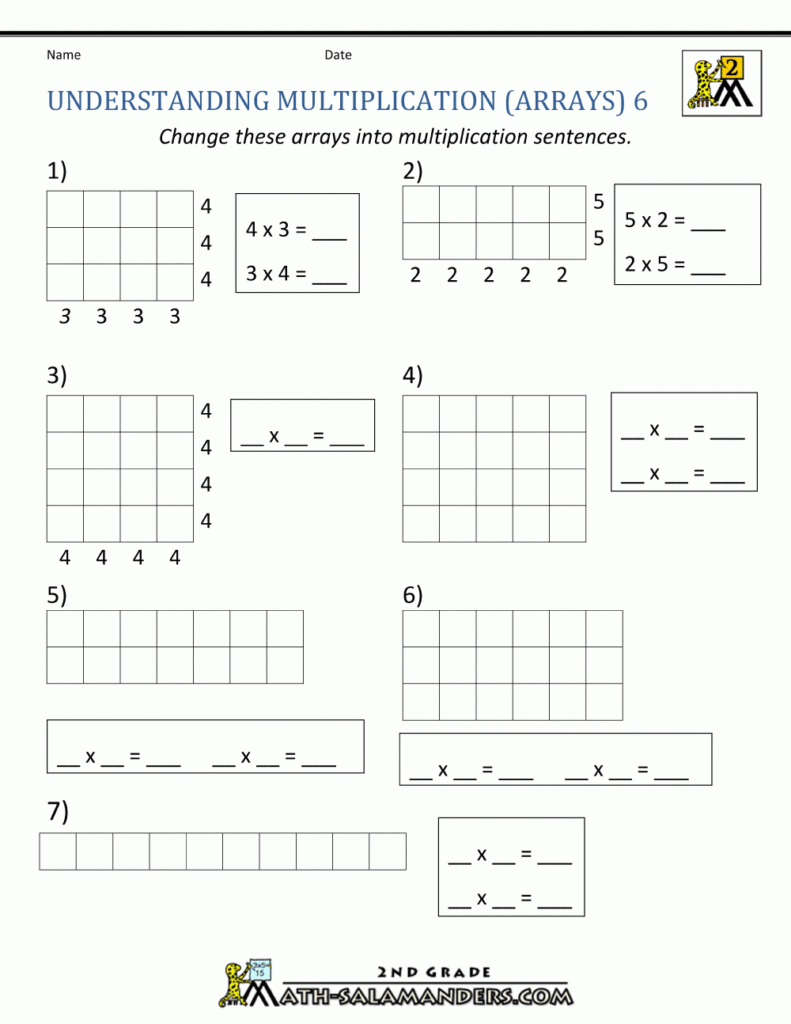 Beginning Multiplication Worksheets