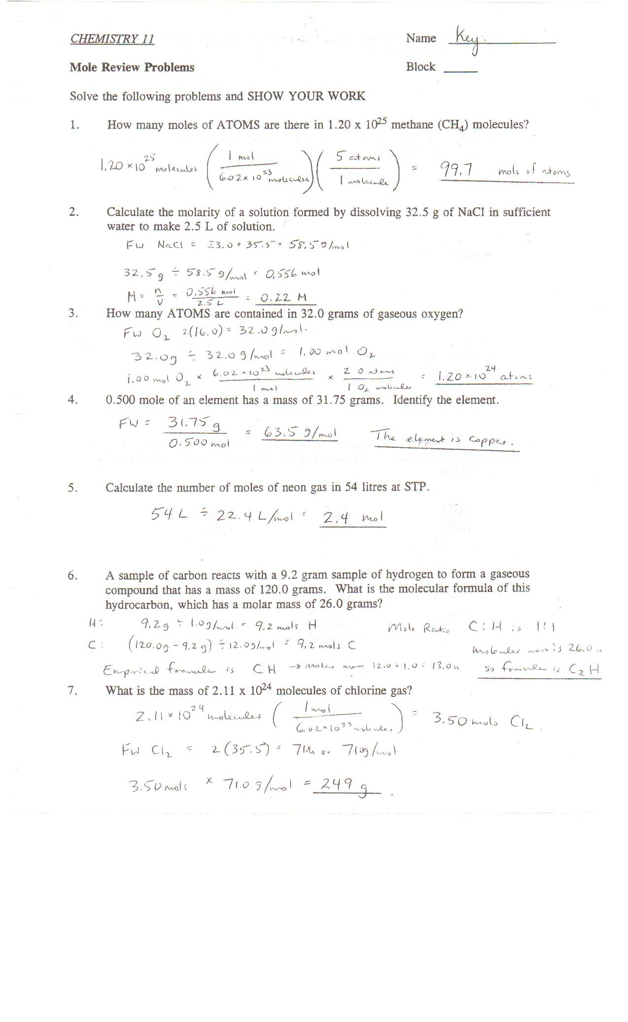 Chemistry Christmas Worksheet | Printable Worksheets And