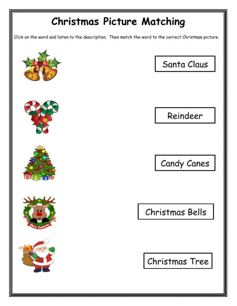 Christmas Matching 2 Worksheet