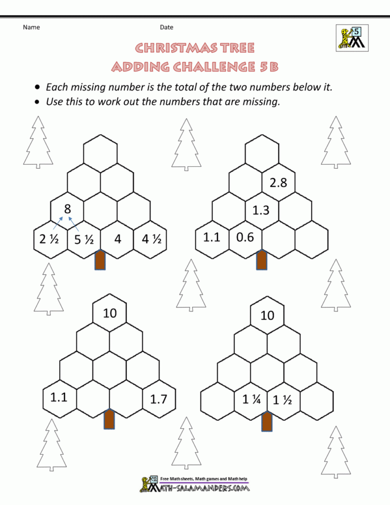 Free Printable Christmas Worksheets For 5th Grade