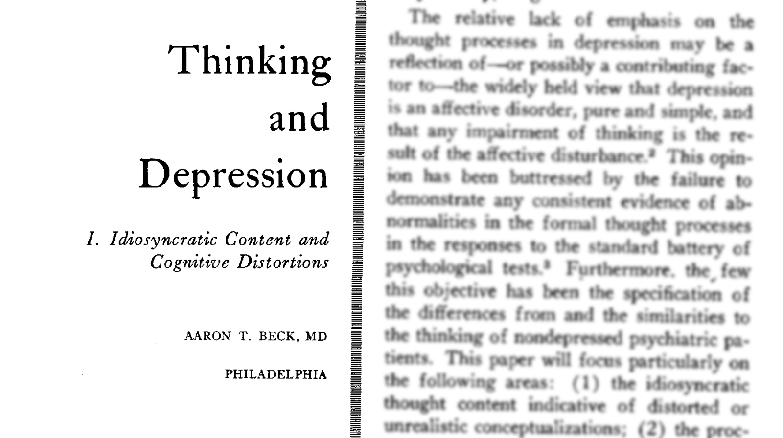 Cognitive Distortions: Unhelpful Thinking Habits