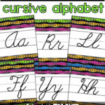 Cursive Alphabet | Cursive Alphabet, Cursive, Kindergarten