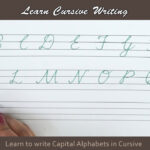Cursive Writing | How To Write Capital Alphabets In Cursive | Alphabets  Cursive Handwriting Letters