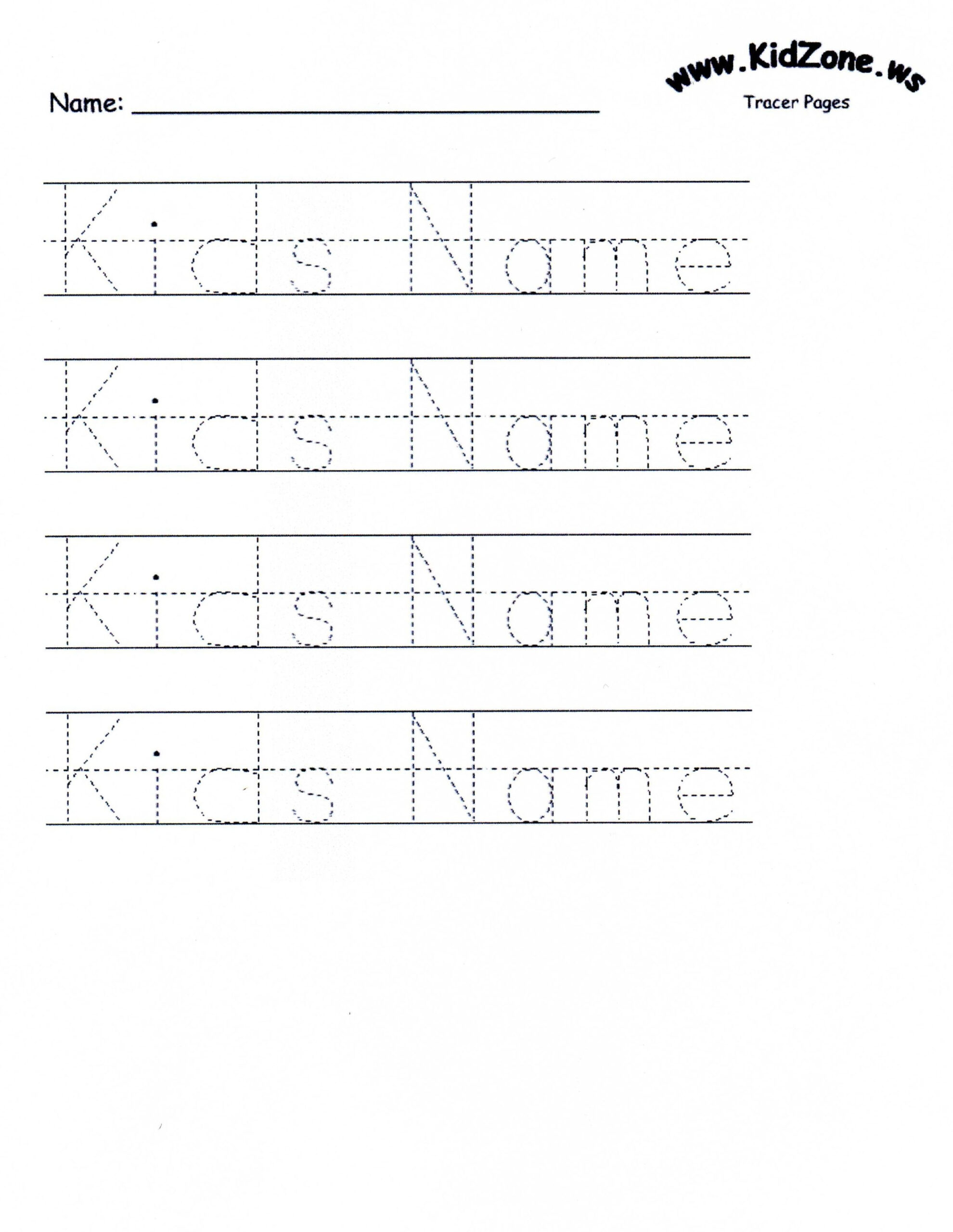 Custom Tracer Pages | Name Tracing Worksheets, Tracing inside Name Tracing Free