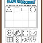 Cut And Paste Shape Worksheet – Preschoolplanet