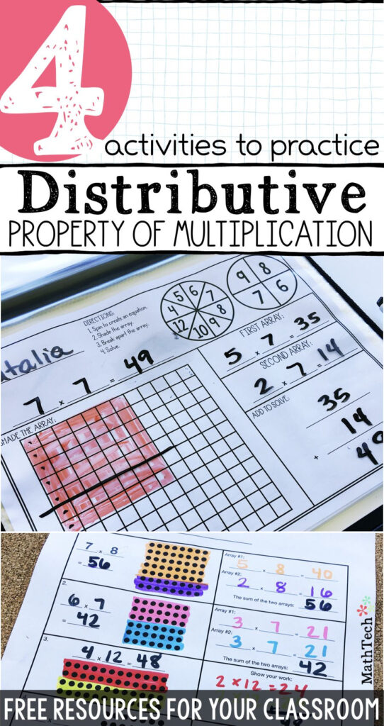 Distributive Property Of Multiplication   Free Printables