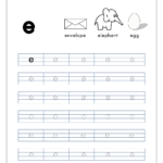 English Worksheet   Alphabet Tracing   Small Letter E