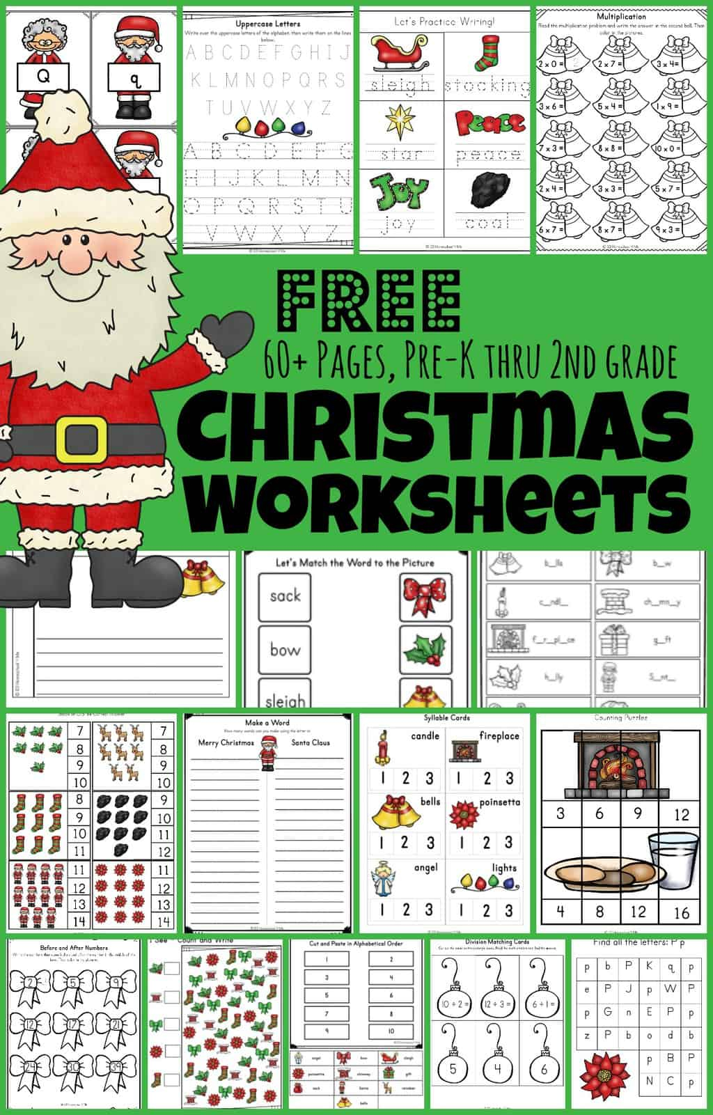 🎅🏻 Free Christmas Worksheets