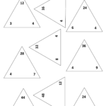 Fact Family Worksheets Printable | Fact Triangles, Triangle