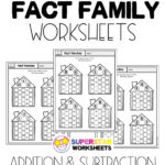 Fact Family Worksheets   Superstar Worksheets