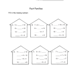 Fact Family Worksheets To Print | Activity Shelter