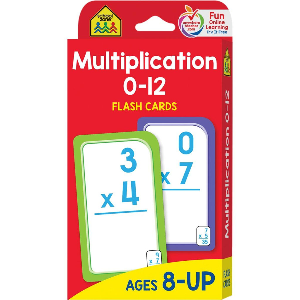 Flash Card: Multiplication 0  12: Flashcards (Other
