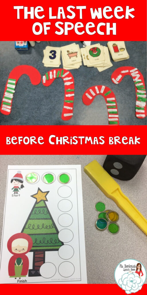 Free Christmas Speech Therapy Activities Repinned