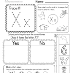 Free Letter X Phonics Worksheet   Learn Letter X Sounds